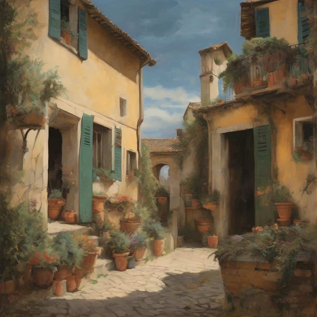 Παραδοσιακά ελληνικά σπίτια και τέχνη των νέων δημιουργών στη σύγχρονη τέχνη.